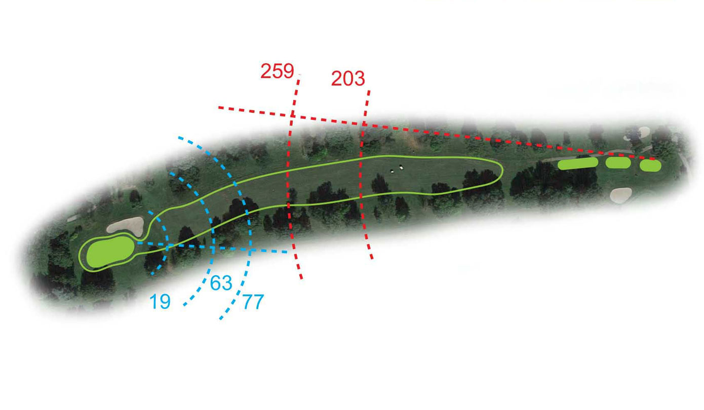 Buca 10 i Pini Golf Club le Fronde Avigliana