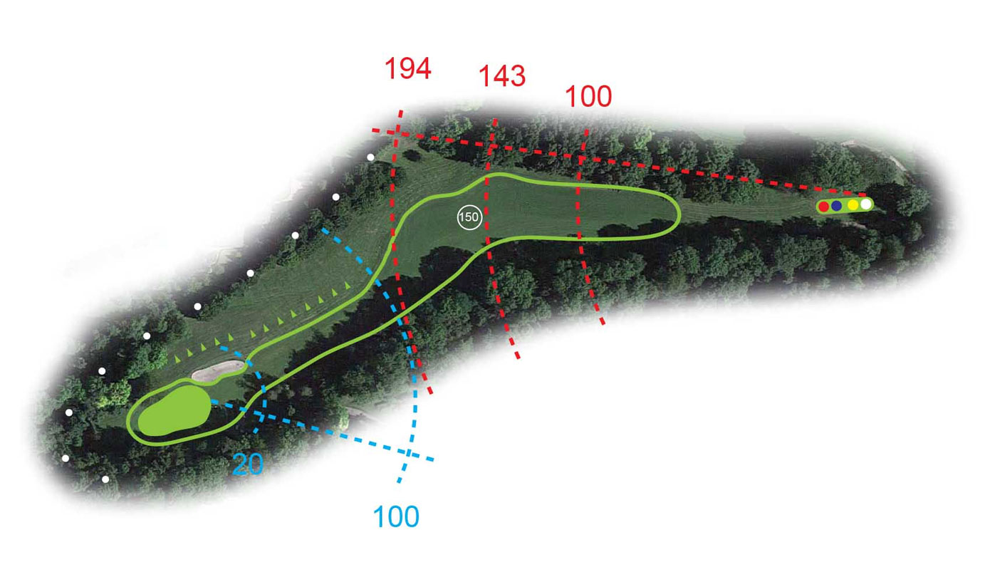 Buca 4 il Sasso Golf Club le Fronde Avigliana